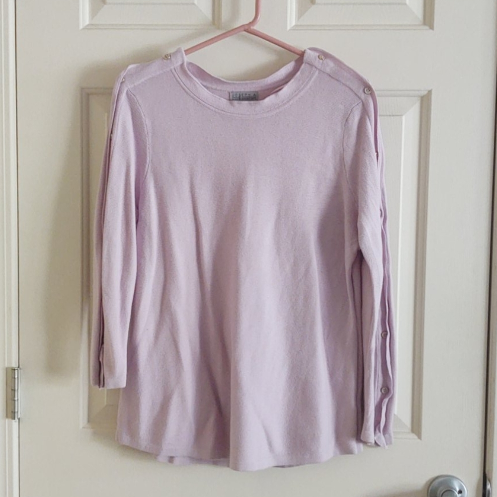 Joseph Allen Light Purple Scoop Neck Sweater